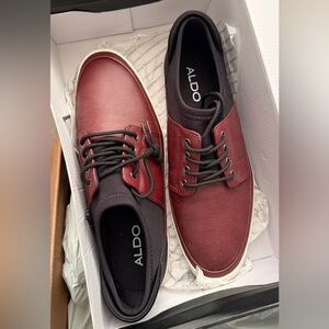 Aldo Men's Red and Black Shoes